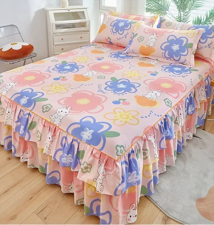 Floral Bed Skirt Set Image 1