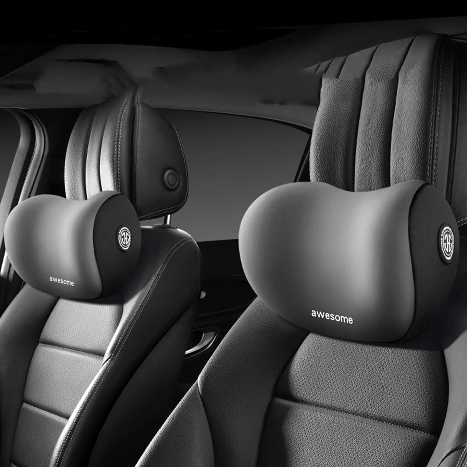 

Car Headrest Neck Pillow Support Memory Cotton Car Seat Lumbar Support Soft Neck Rest Protector Waist Cushion For Car Pillow