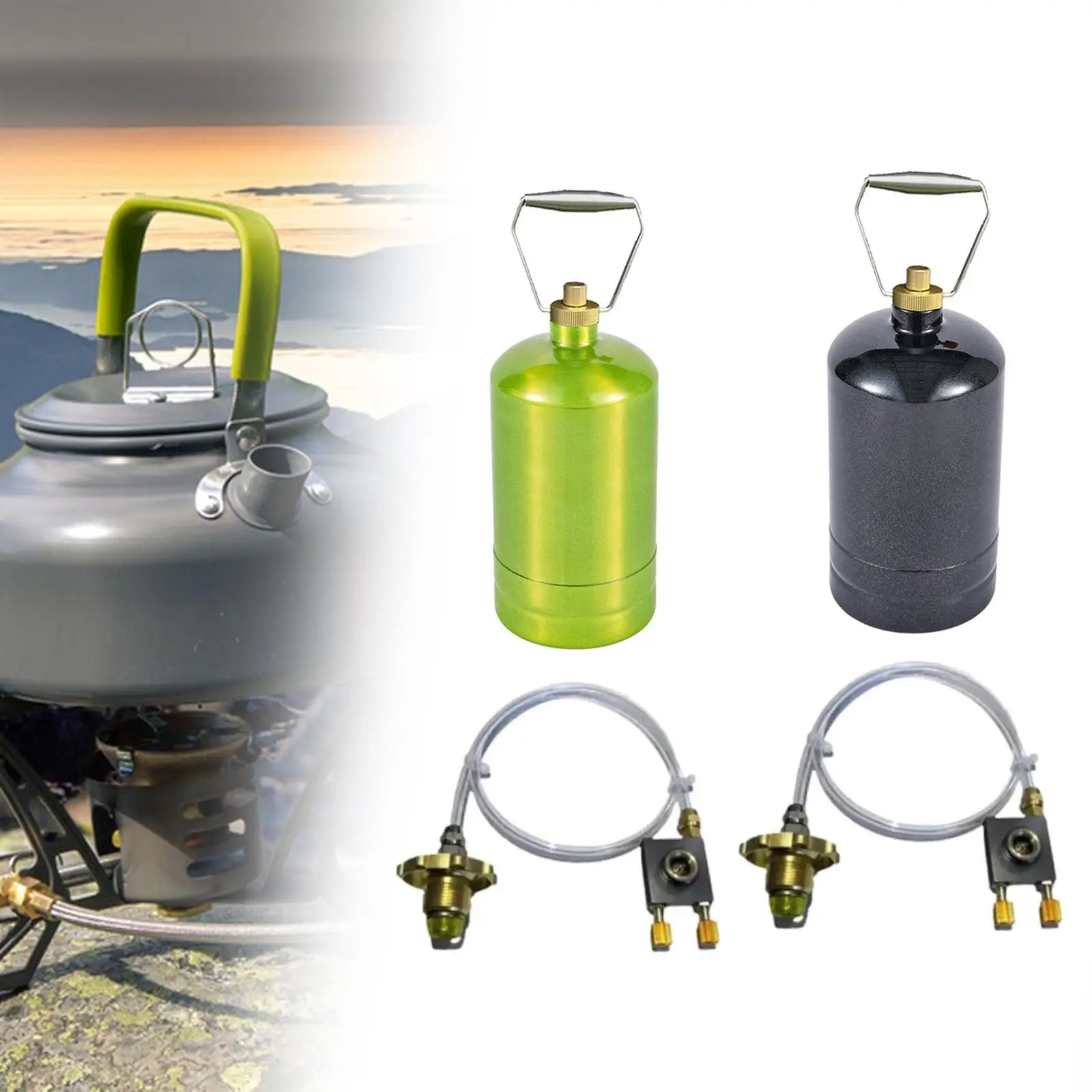 Camping Empty Gas Cylinder Gas Storage Tank for Camping Outdoor Backpacking 4