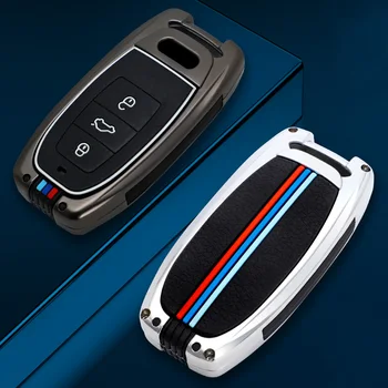 Custodia portachiavi in lega per Audi A1 A3 A6l A4L A8l A5 Q5 Q7 portachiavi Shell accessori Auto intelligenti a distanza - Custodia portachiavi in lega per Audi A1 A3 A6l A4L A8l A5 Q5 Q7 portachiavi