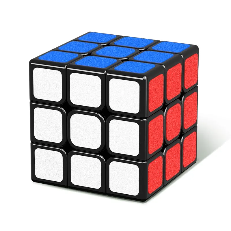 SENGSO cubo mágico 3x3 pegatina de textura esmerilada cubo mágico juguetes educativos rompecabezas para niños juguetes designados para cubos de competición