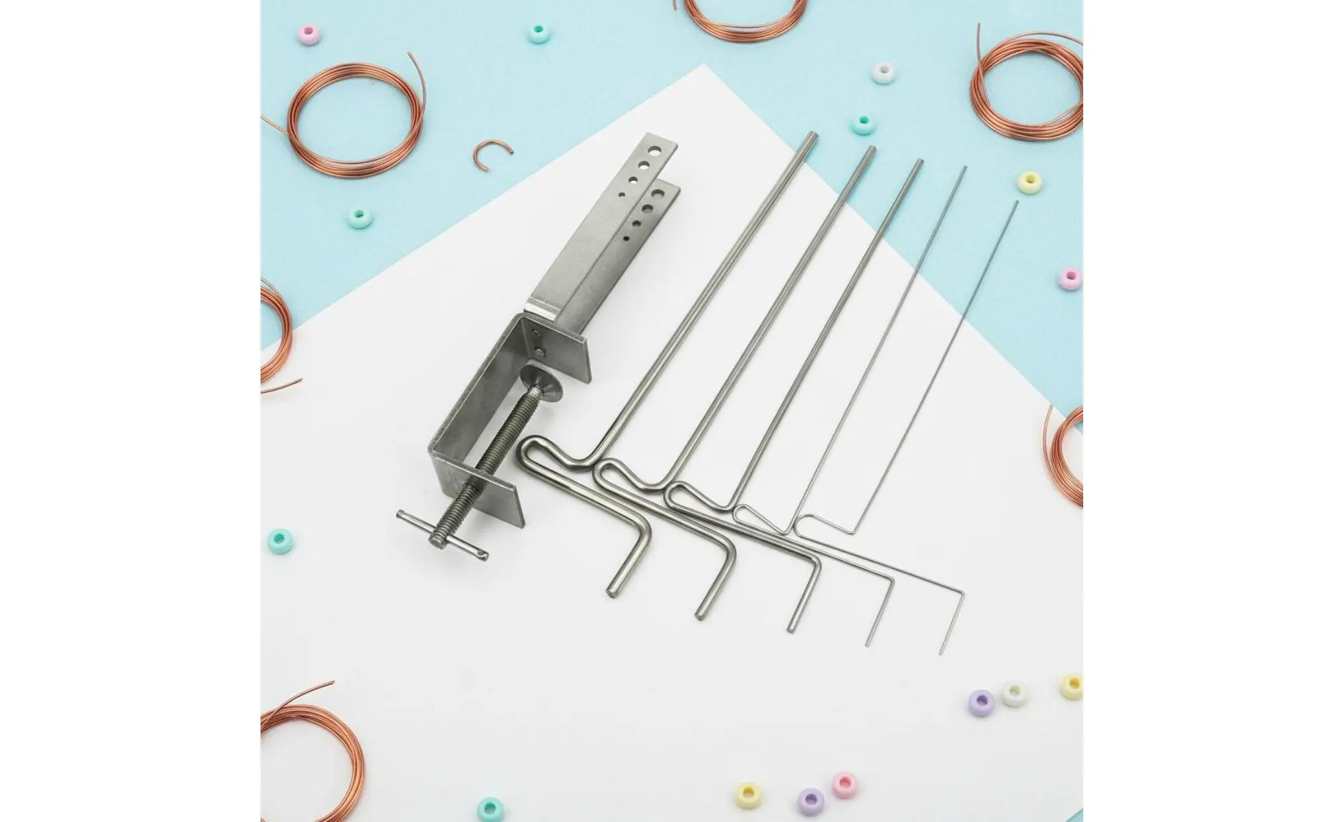 Stepped Wire Looping Rod Sturdy Metal Construction Jewelry Wire Wrapping Rod Set Hoop Circlet Making Tool DIY Accessible