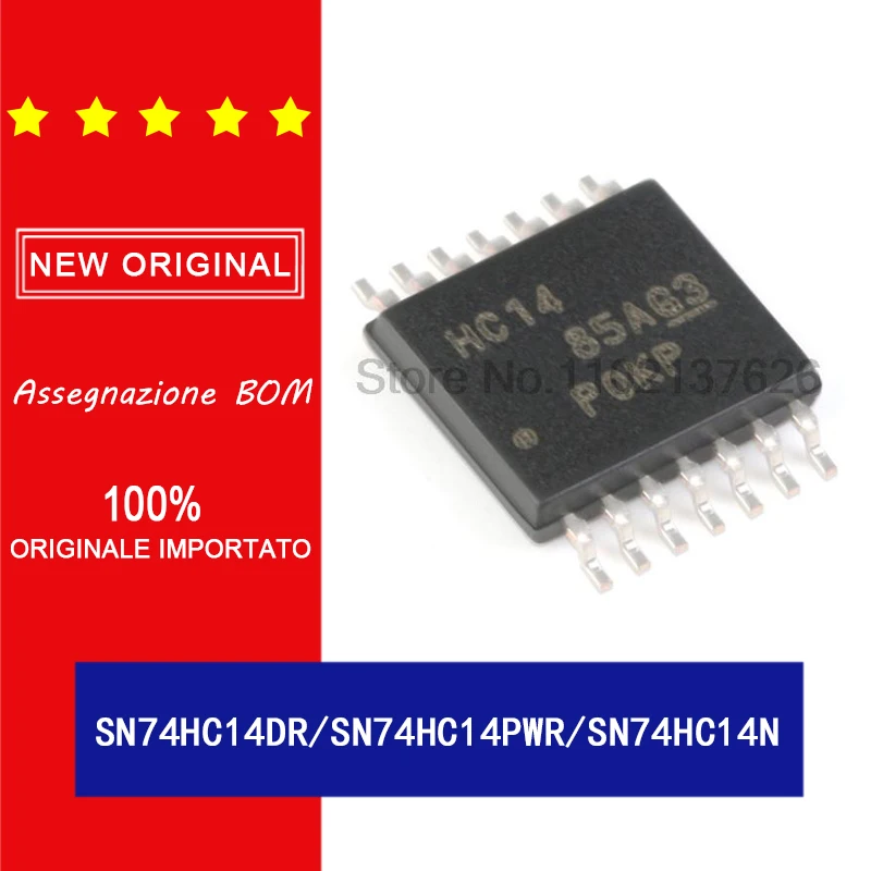 100% original 2pcs/lot Original genuine sn74hc14dr sn74hc14pwr ...