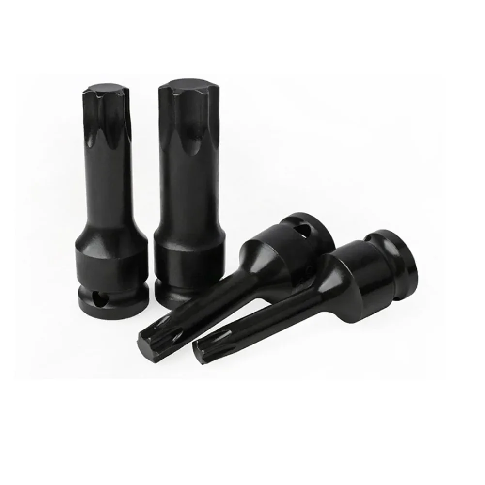 Torx 스크루 드라이버 비트, 임팩트 드라이브 소켓 어댑터, T20, T25, T27, T30, T35, T40, T45, T50, T55, T60, T70, T80, T100, 1/2 인치 