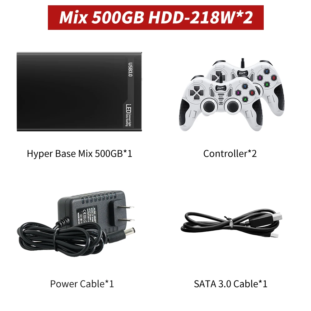 Mix 500GB HDD-218Wx2