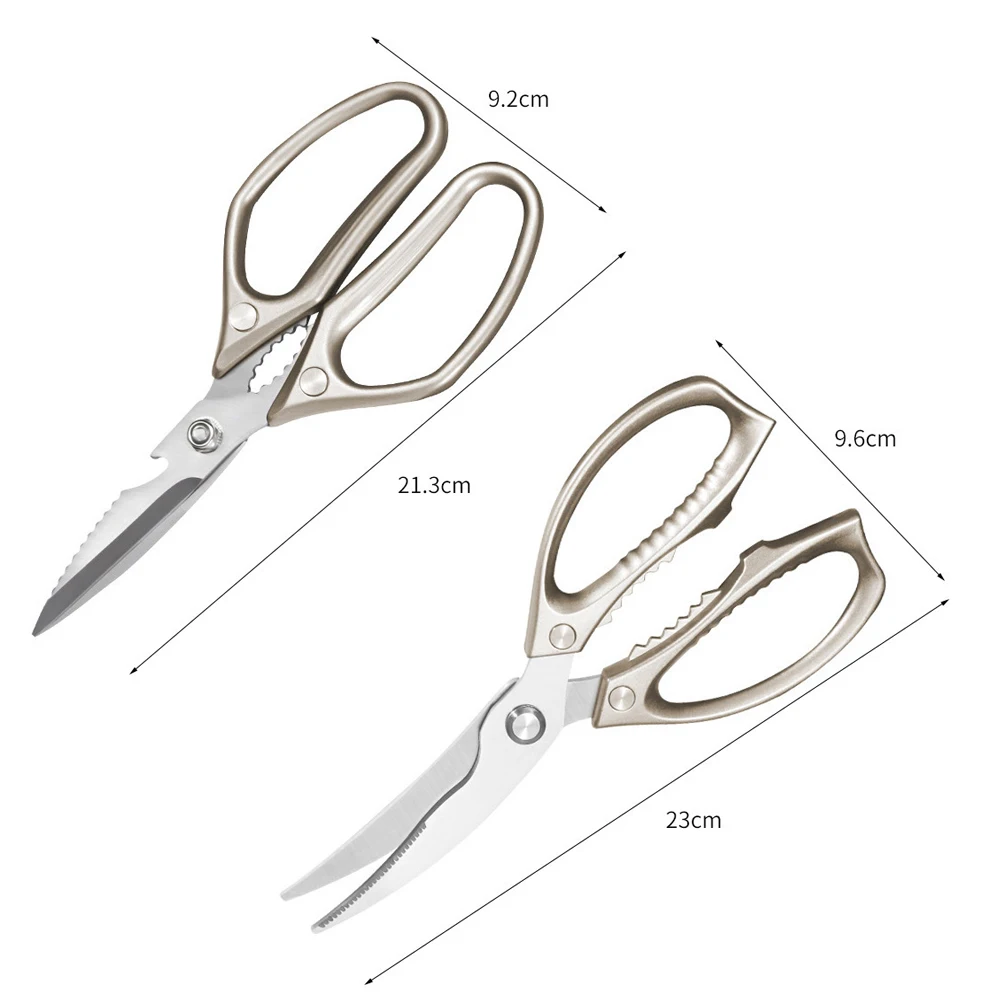 Multifunctional Kitchen Scissors Kitchen Knife Kitchen Meat Cutting Scissors  Bottle opener Chicken Bone Fish Scale Scraping - AliExpress