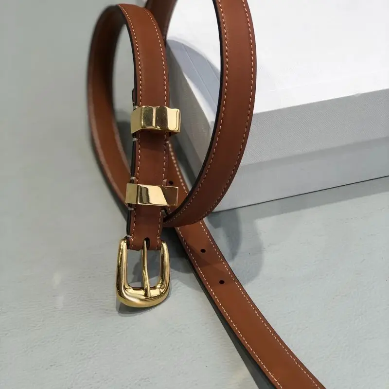 

with logo Italian imported calfskin fashion women's belt, 2.0cm