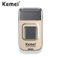 Kemei Mobile Electric Foil Head Shaver Mini Rechargeable Cordless Travel Razor Portable One Blade Wet Dry Men Shaving Machine 1