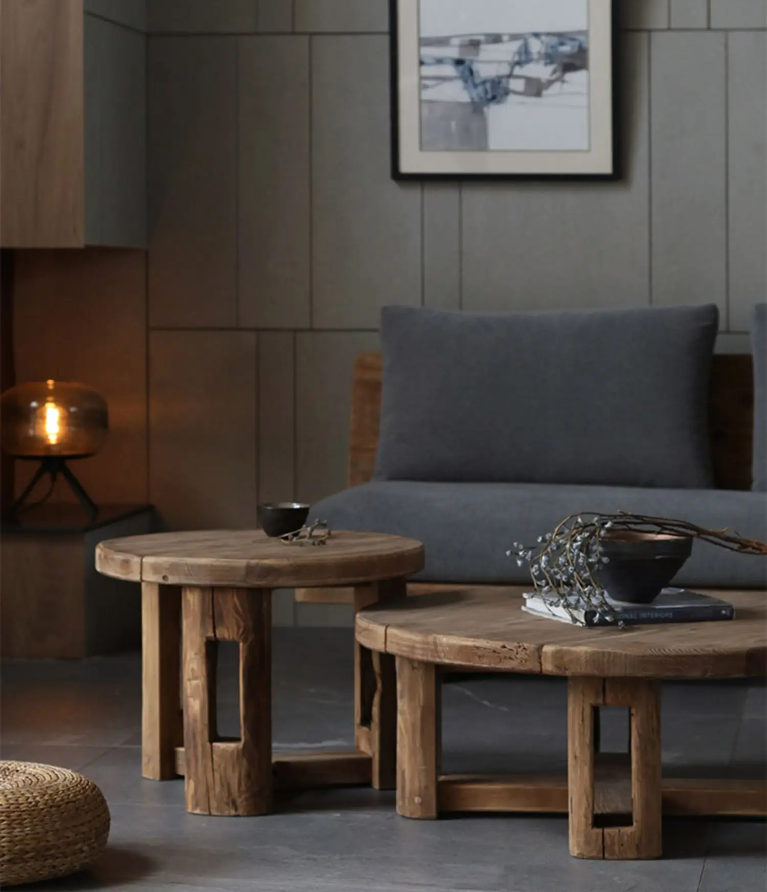 Modern Luxury Coffee Table Industrial Aesthetic Cheap Unique Moving Coffee Table Writing Center Wood Mesa Auxiliar Furniture