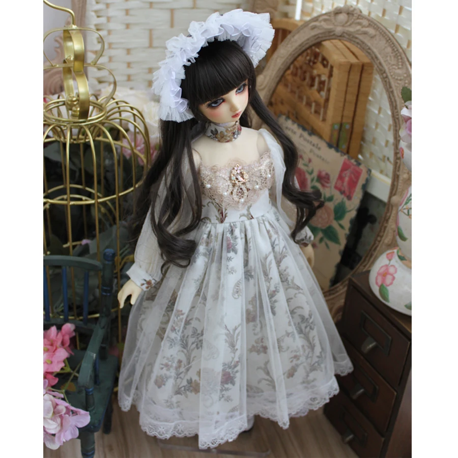 

[wamami] 23# Lolita Clothes Dress Skirt For 1/6 1/4 MSD YOSD 1/3 SD DZ BJD Doll Dollfie Outfits