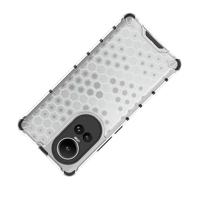 Hybrid Shockproof Armor Clear Phone Case with Camera Lens Protection and Back Cover