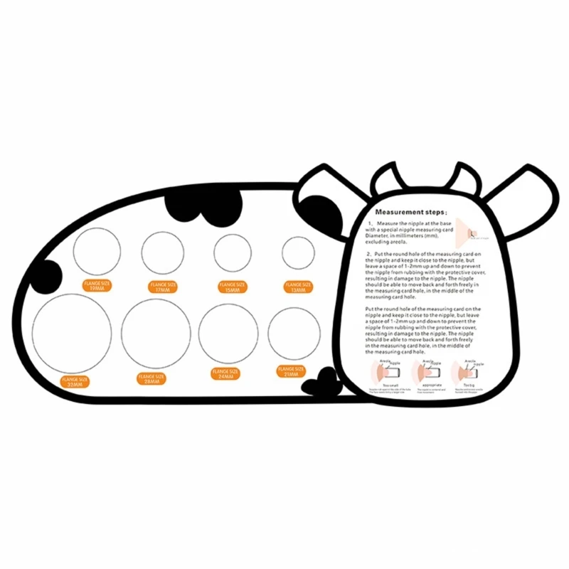 Nipple Measuring Card Practical Measuring Tool Household Equipment for Newborn Girl Boy Measuring Supplies Dropship 3