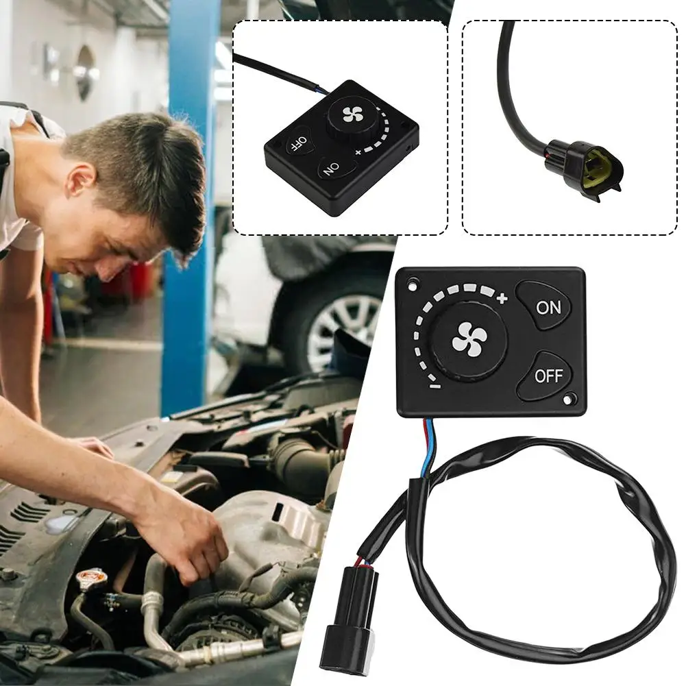 DC 12V/24V Parking Heater Knob Control Switch With Cable For Car Track Air Diesel Heater Accessories O8C2