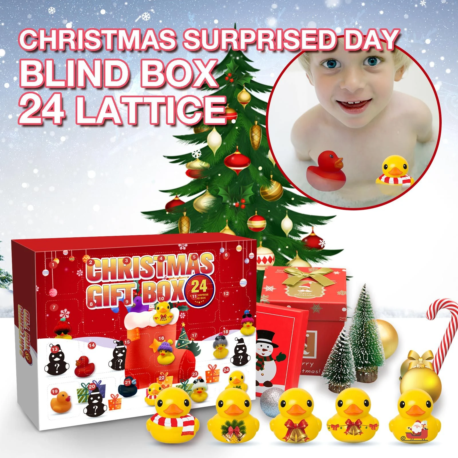 Christmas Advent Calendar Ducks 24pcs Set Cute Rubber Duck New Year  Countdown Stress Relief Christmas Creative Gifts For Kids Advent Calendars  AliExpress | 24pcs Christmas Calendar Countdown Rubber Ducks Nd Box |