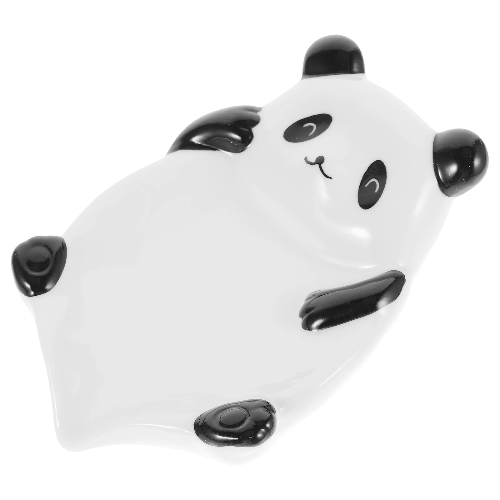 

Ceramic Bar Soap Tray Panda Molding Soap Holder for Vanity Countertop Sink