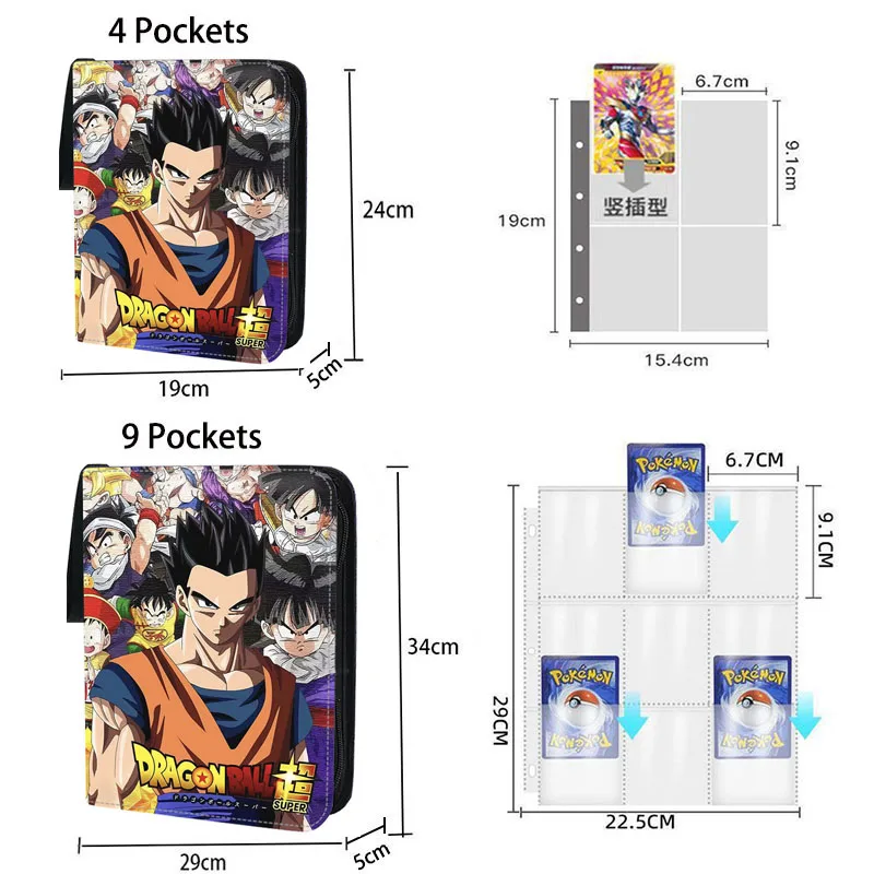 Dragon Ball Card Album Holder Anime Game Cards Storage Case Holder