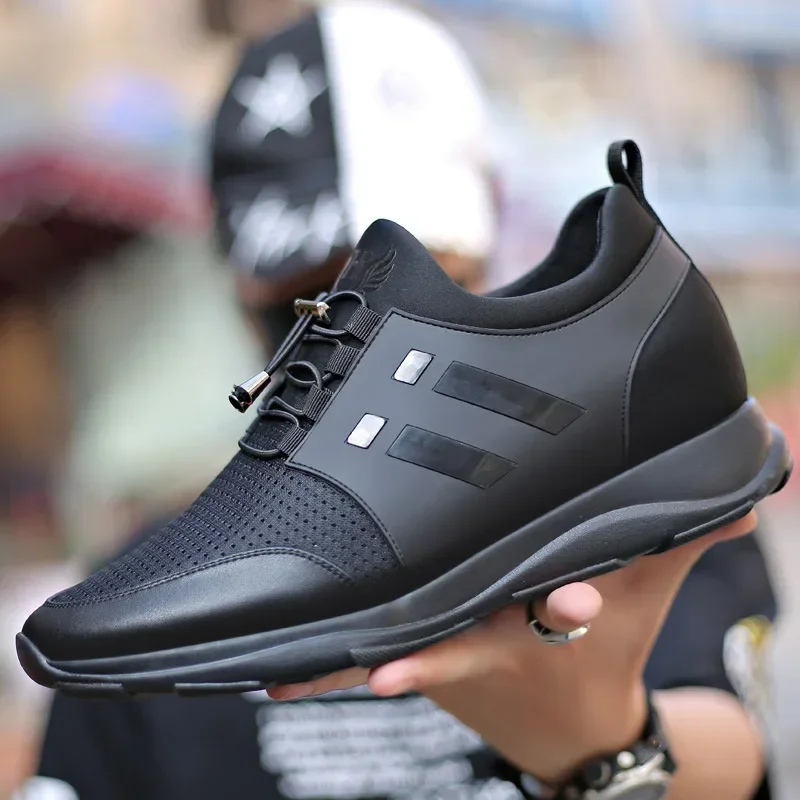 Men's Leather Shoes with Invisible Inner Height Wear-resistant Genuine Leather Sports Casual Shoes leather shoes
