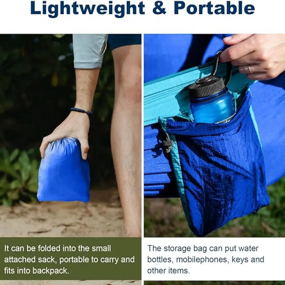 Portable Camping Nylon Parachute Fabric Outdoor Hiking Survival Balcony Rest Net Garden Hammocks Swing Adulls Sleeping Hammock camping hammock