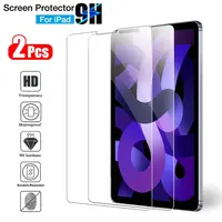 2Pcs Tempered Glass Screen Protector Cover For iPad Air 5 4 Pro 11 12.9 Ipad 9th 10th 8th 7th 6th 5th Gen Mini 6 5 4 9.7 Film 1