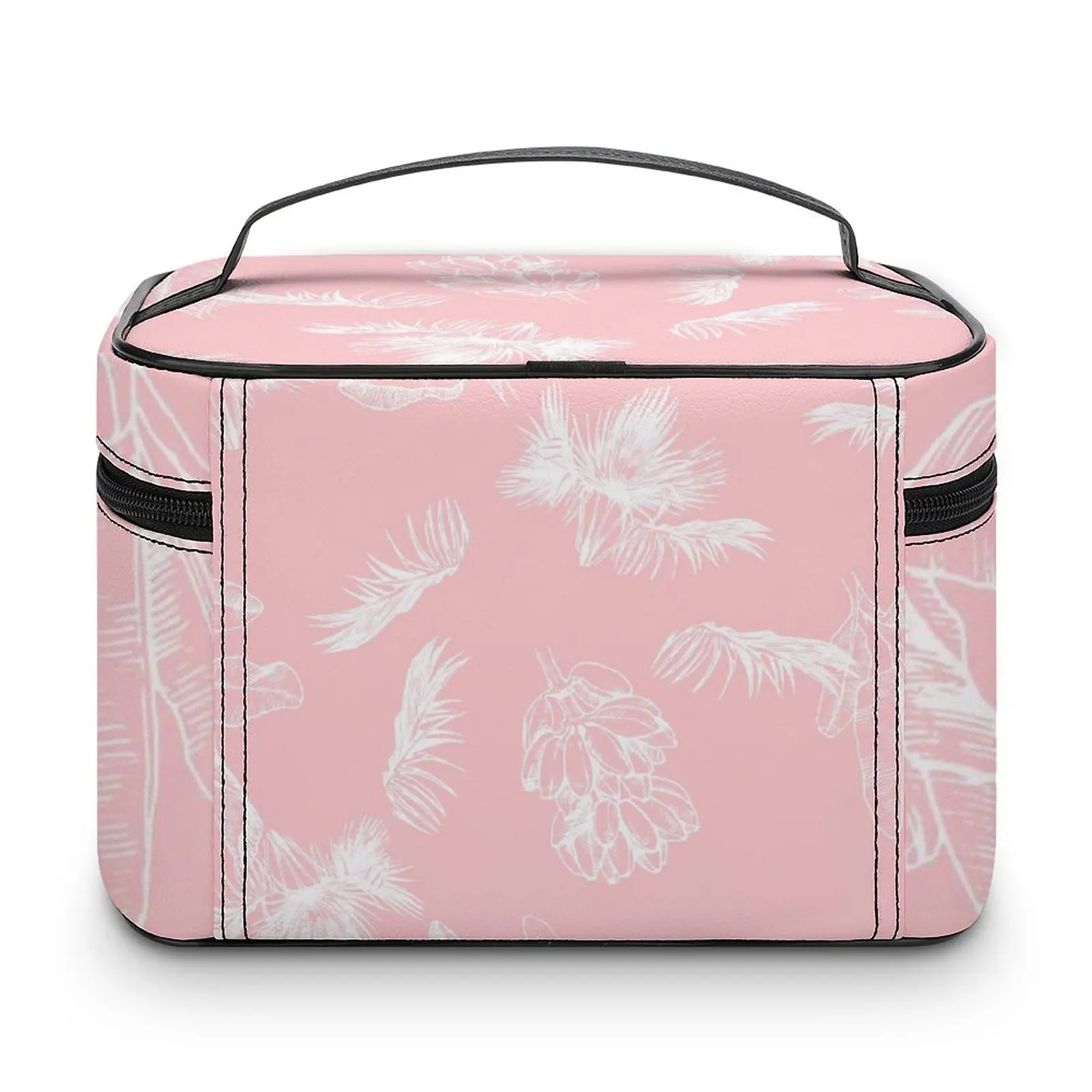 Custom Pattern Makeup Bag Pink Print Travel Makeup Bag Women Multifunction Cosmetic Bag Toiletries Organizer Storage Wash Bag