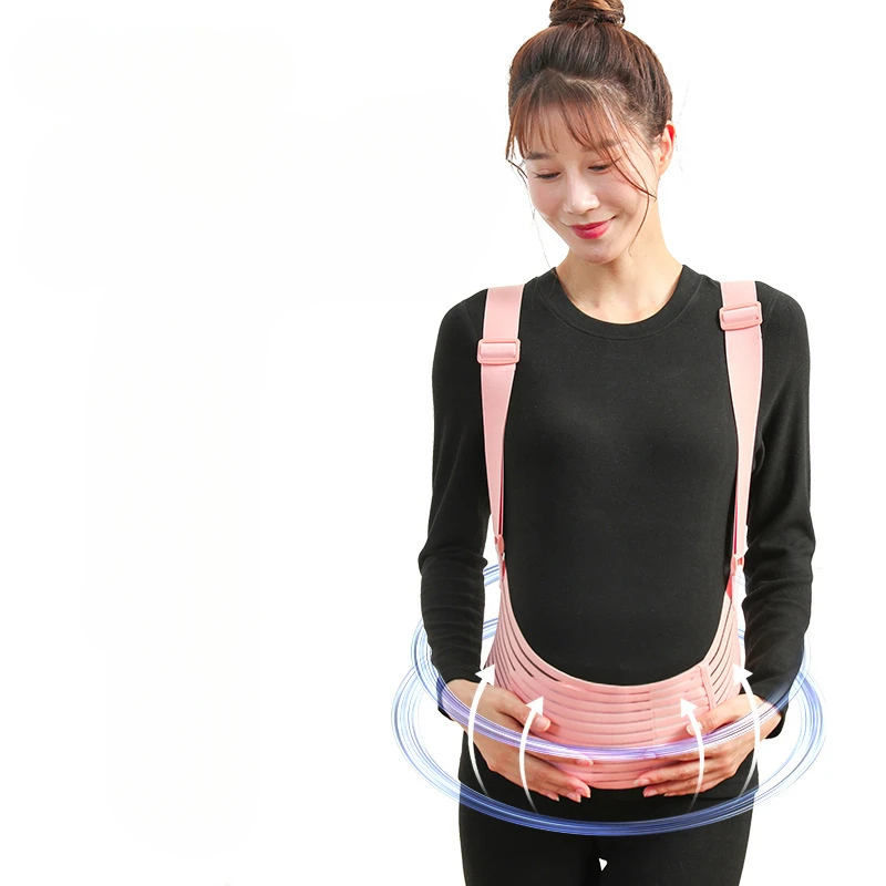 Breathable Adjustable Maternity Support Belt For Mid-To-Late Pregnancy Stabilizing Belly Wrap For Back Support