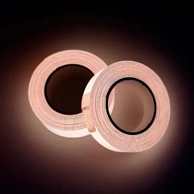Ruban auto-adhésif structurels ent, bande lumineuse phosphorescente, canal de feu, décoration de scène, sortie de sécurité, autocollants en iode, 1 rouleau 6