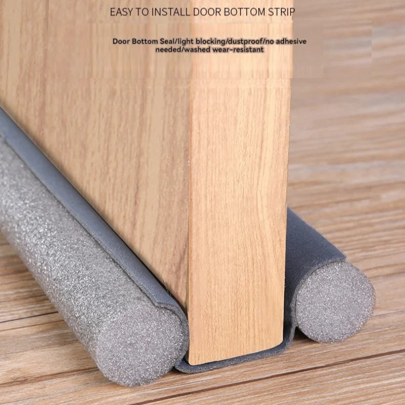 Door Bottom Sealing Strip Seam Door Bottom Sealing Strip Sound Insulation Wind Strip Foam Tape Bedroom Door Gap Waterproof Sponge