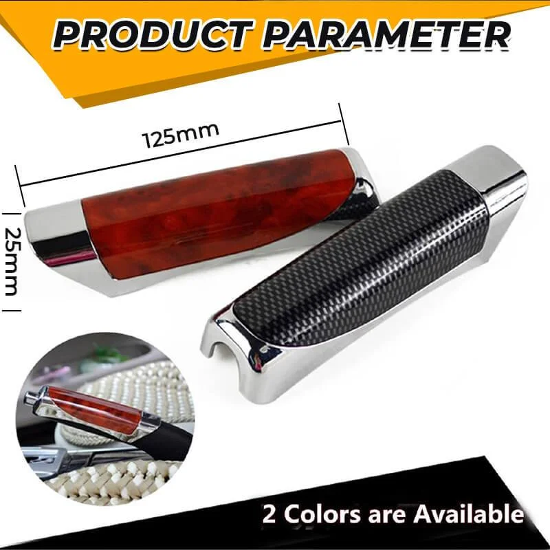 1pc Car Handbrake Protector Anti-Skid Durable Auto Vehicle Tuning Carbon Fiber Style Hand Brake Cover Protector Universal Car Ac