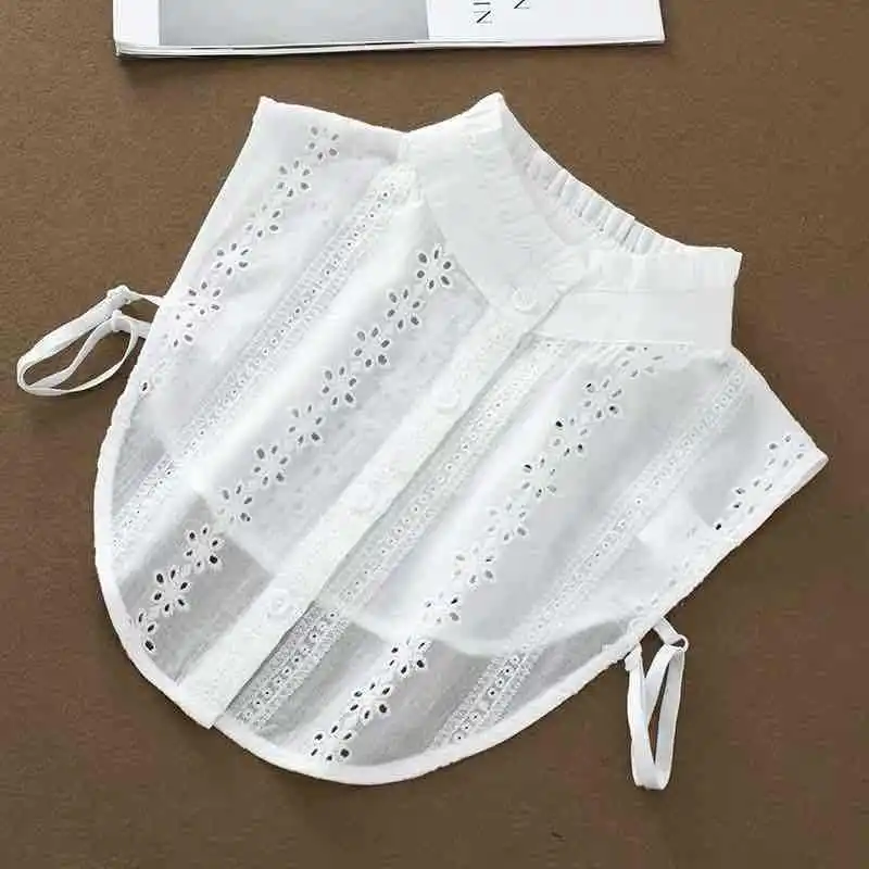 

Linbaiway Stand Fake Collar Blouse Sweater Detachable Shirt Collar False Collar Lapel Blouse Top Nep Kraagie Accessories