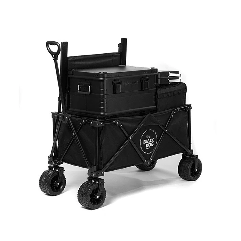 

BlackDog 150L Outdoor Trolley Portable Camping Cart Storage Detachable Folding Push-Pull Transport Tools Outdoor Camp