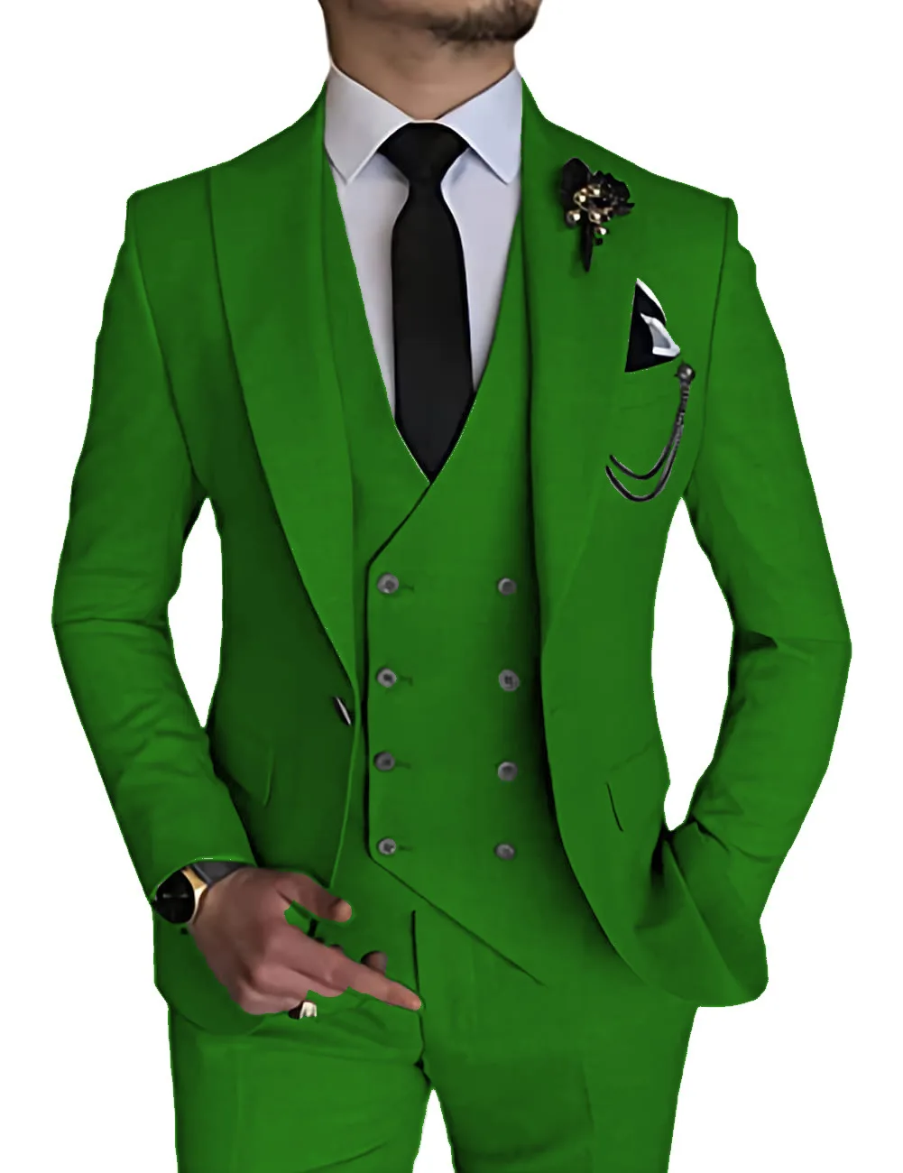 Men's Three Piece Suit  Perfect for Weddings and Special Occasions Trajes Elegante Para Hombres Trajes De Hombre 3PCS