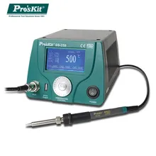 

Pro'sKit Soldering Station SS-259H 90W LCD Digital Intelligent Temperature Control 500℃ Anti-static Thermostat Iron Welding