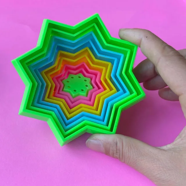3D Star Illusion Magic Spiral Fidget Anxiety Toys For Autism Juguete Antiestres Niños Zabawki Antystresowe антистресс для детей 4