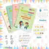 4 Books Magic Writing Book in Spanish Calligraphy Notebook Montessori Kids Reusable Educational Calligraphic Letter Practice Toy 5