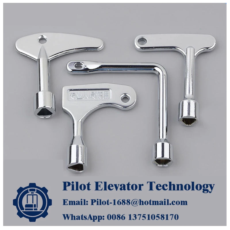 1pcs elevator door keys triangular key Electroplated  elevator triangle key L-type elevator key for otis/kone/tke