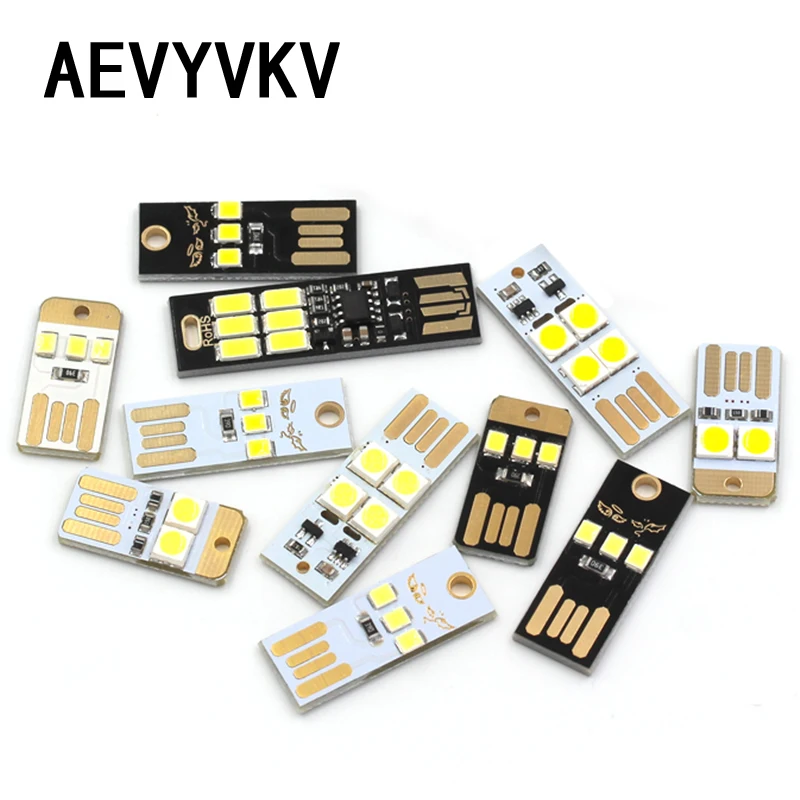 Mini Super Bright USB Power LED Keychain Night Light For Laptop PC Powerbank Keyboard
