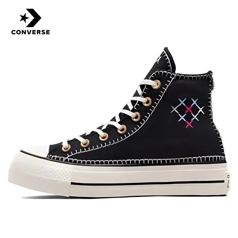 thumbnail image 1 of Converse Chuck Taylor All Star Zapatillas de lona de corte alto antideslizantes y resistentes al desgaste para hombres y mujeres, 1 of 5