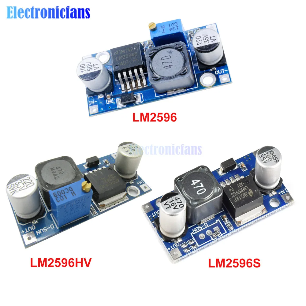 LM2596 LM2596S LM2596HV DC DC Step Down Power Supply Module 3A 3.2V 40V ...