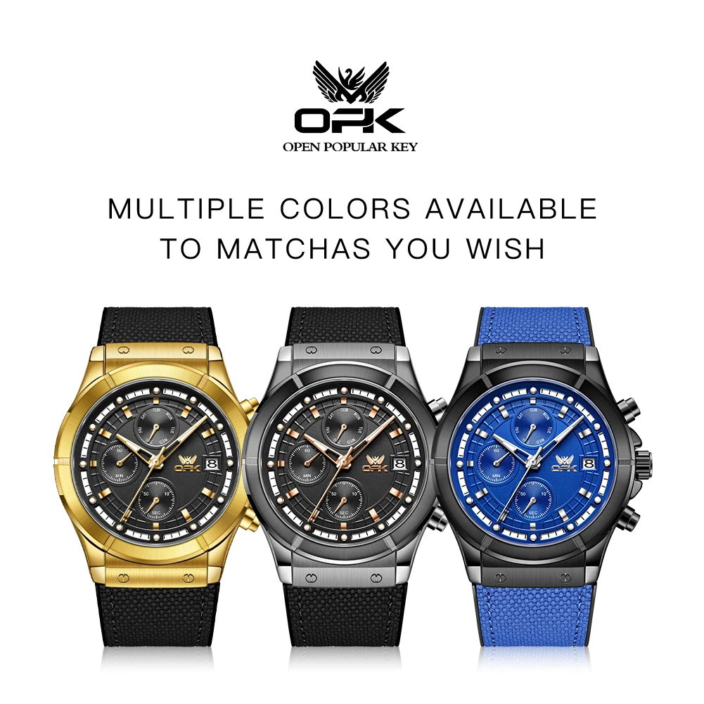 Fashion Men's Quartz Movement Watch with Multifunctional Large Dial and HD Night Display - Waterproof up to 30m