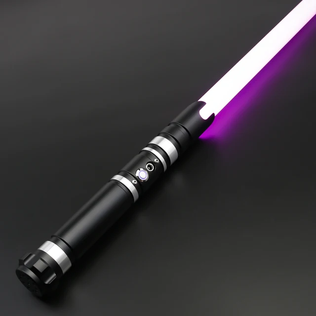 SaberFeast Lightsaber Heavy Dueling RGB Juguetes Laser Saber Metal Hilt Smooth Swing FOC Combat Cosplay Gift Luminous Kids Toys 4