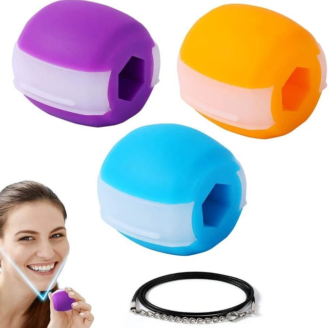 BetterZ Jaw Exerciser Facial High Tenacity Silicone Household Chin Trainer  for Home 