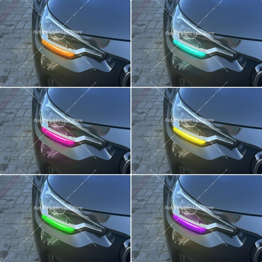 BMW 2 시리즈 M2 G42 G87 M240i 2022-2024 63115A043C1 저사양 헤드라이트 주간 주행등 모듈용 DRL LED 보드 데이라이트