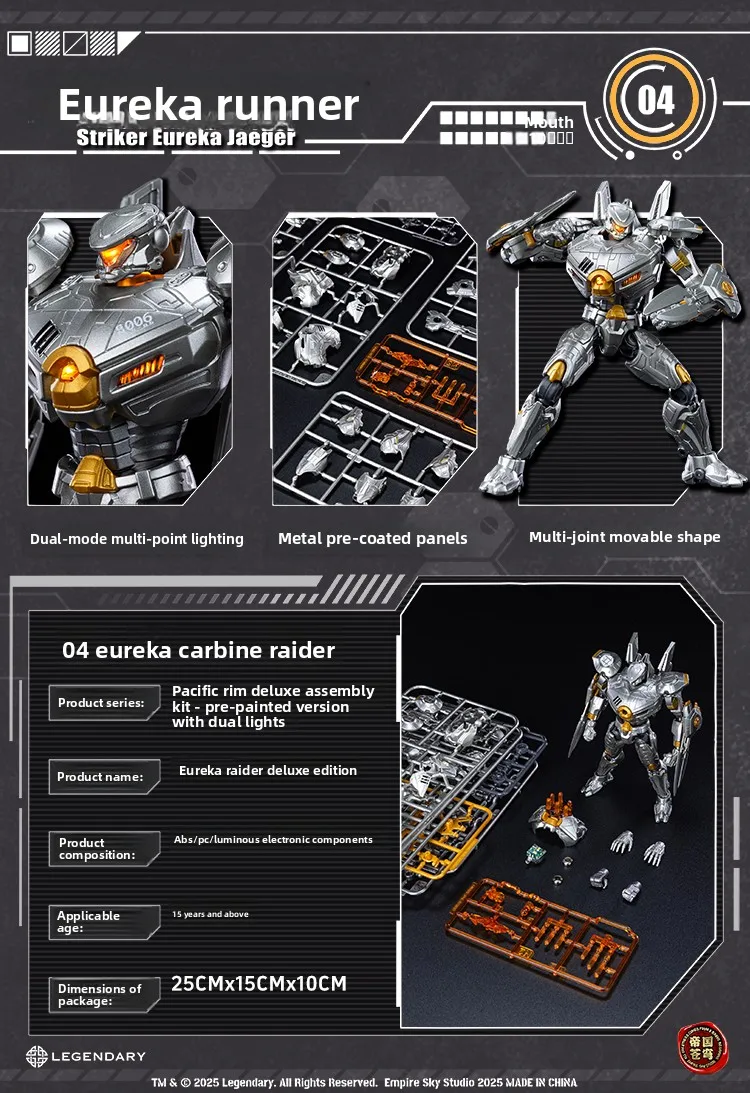 Pacific Rim Jaeger Action Figure Articulated Model Kit Gipsy Danger Striker Eureka Cherno Alpha Crimson Typhoon Collectible Toys