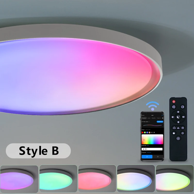 ตัวเลือกสินค้า ไฟเพดานปรับแสงสีได้ พร้อมรีโมท 47W