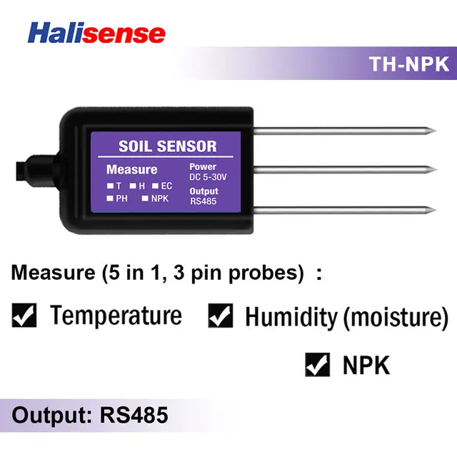 RS485 Modbus Soil Sensor 7 in 1 Measure Soil Moisture Temperature Humidity EC PH NPK image 14