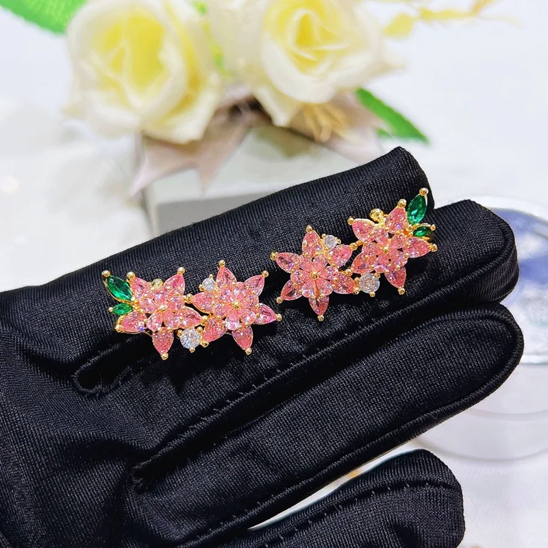  Wholesale EA1088 European Fashion Fine Woman Girl Party Birthday Wedding Gift Sakaua AAA Zircon 18KT Gold Clip Earrings