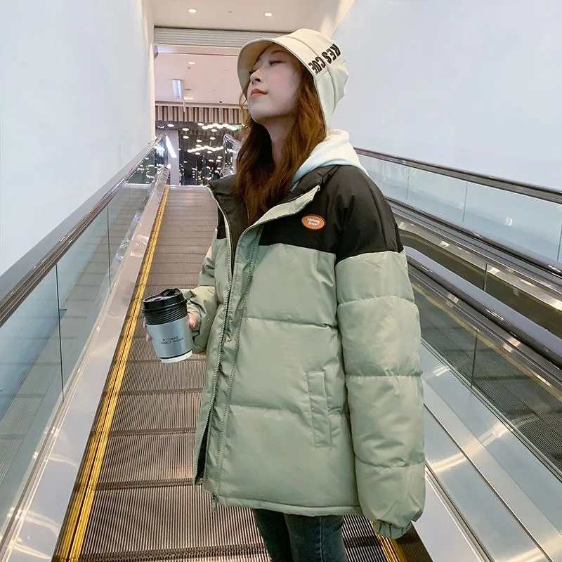 Новинка 2023, женское пуховое пальто из хлопка