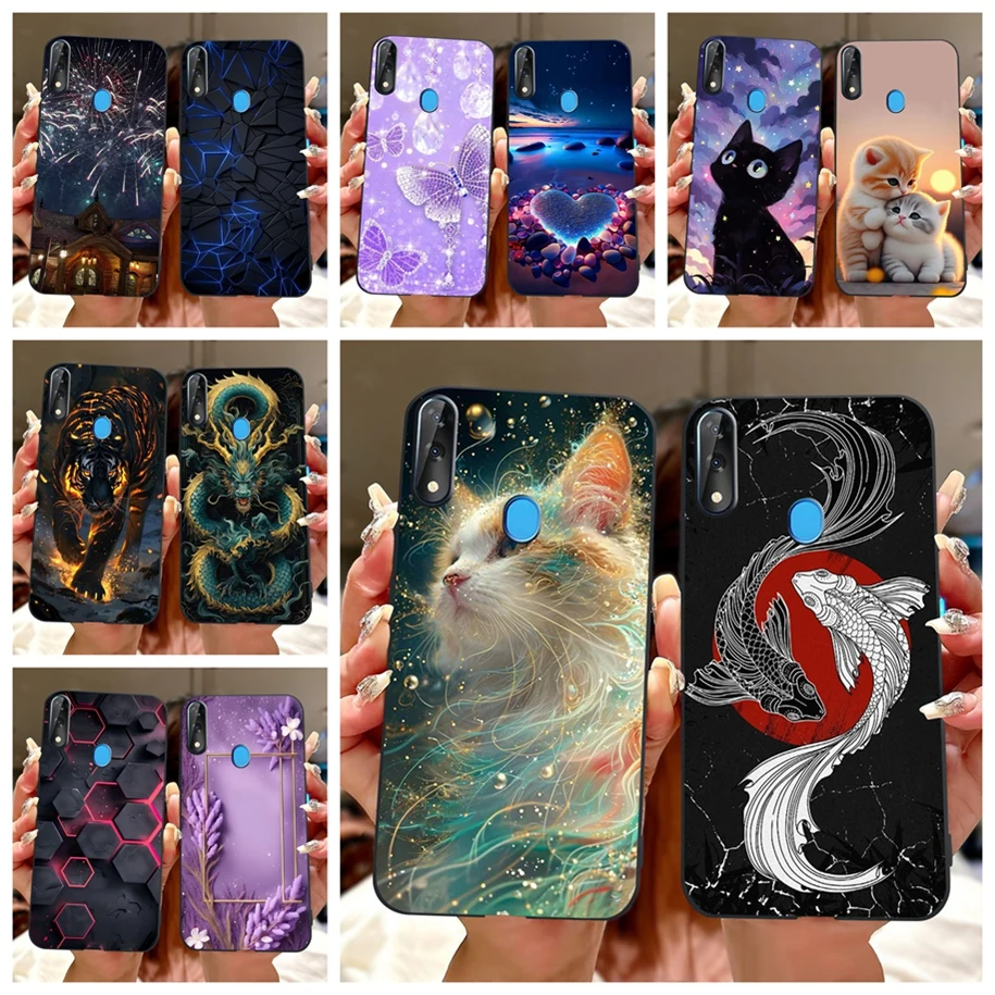 Cute Cool Spider Tiger Marble Soft Silicone Shockproof Phone Case Cover