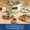 MultiMeal Multicooker and Programmable Slow Cooker with Bake Function,12.25"D x 18"W x 9.25"H, Off-White 2