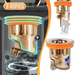 Toilet Sewer Floor Drain Deodorizer Divine Device Deodorant Shield Anti Insect Anti Odor Plug Floor Drain Core Plug Univer Bath